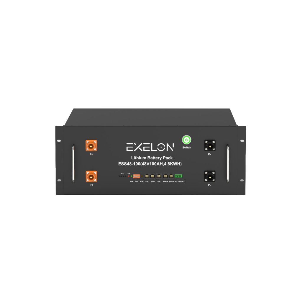 Exelon 48 V Volt 100 Ah Amper Lityum Akü Rack Tipi Lifepo4